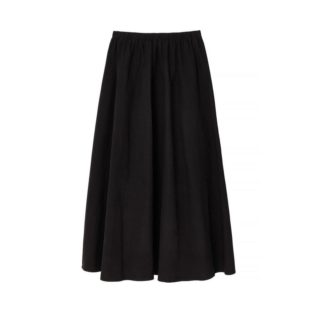 Elin Warnqvist x NA-KD Cotton Maxi Skirt - Eu 36 - Black Pull On